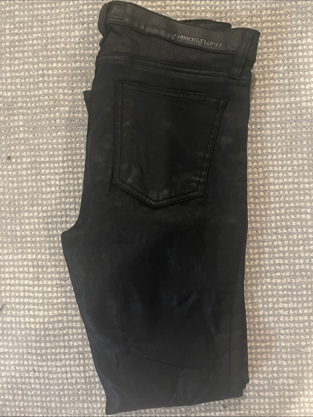 Current/Elliott Women's wax  Skinny Jeans — Black